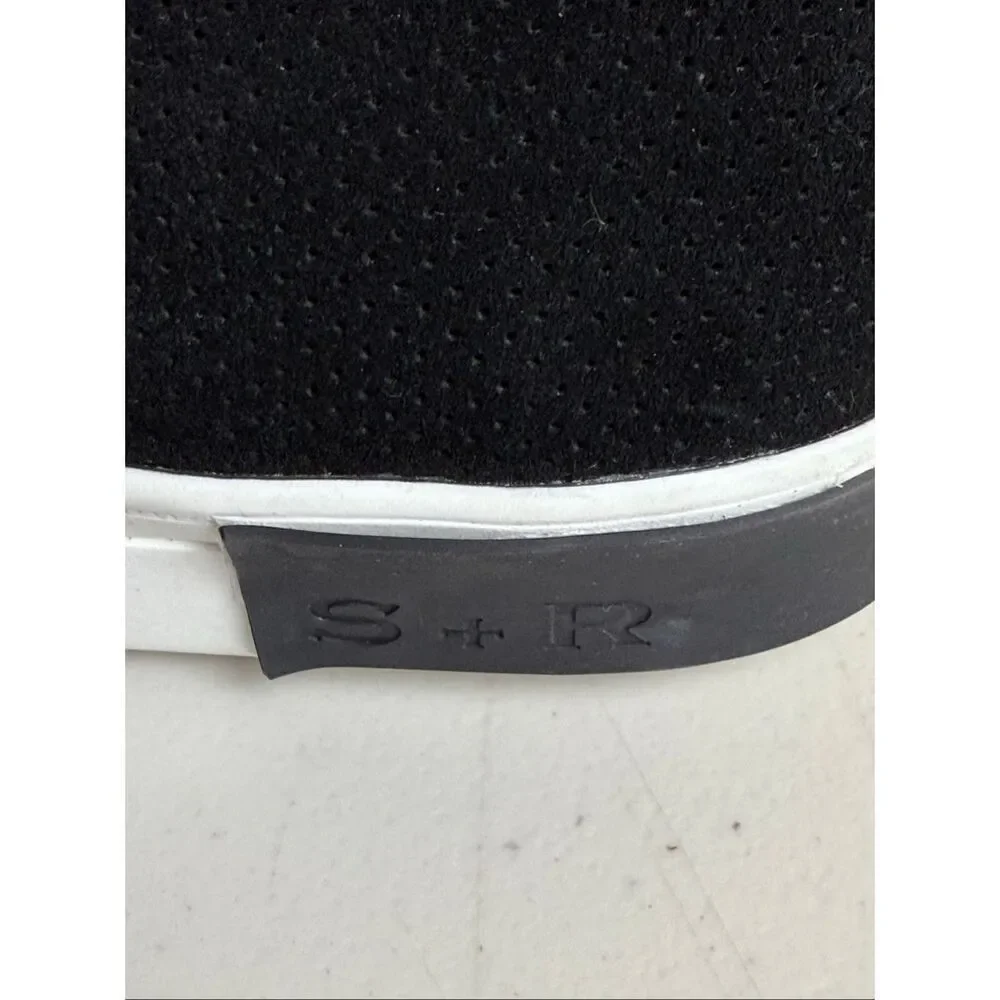 STRAUSS + RAMM Men’s Chukka High Top Perforated Suede Leather 12 M Black